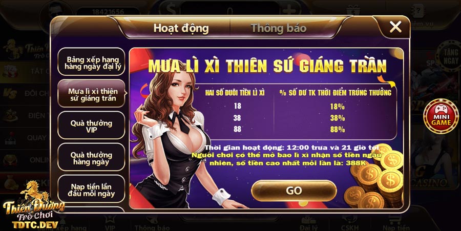 TDTC ✔️ Thiên Đường Trò Chơi ⭐️ Trang Chủ Nhận Gift Code 26 mưa-lì-xì tdtc