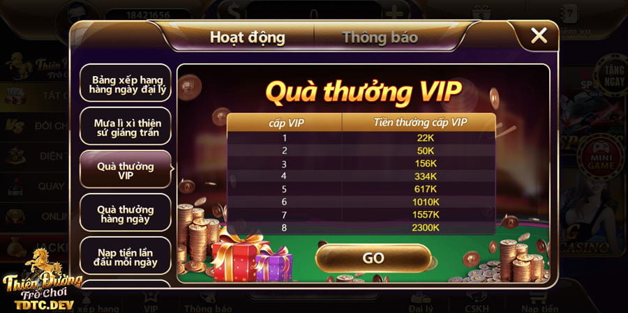 TDTC ✔️ Thiên Đường Trò Chơi ⭐️ Trang Chủ Nhận Gift Code 29 quà-thưởng-vip tdtc