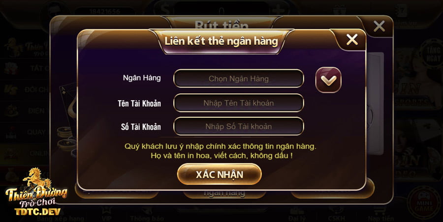 TDTC ✔️ Thiên Đường Trò Chơi ⭐️ Trang Chủ Nhận Gift Code 31 rút-tiền-tdtc